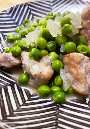 シェフ直伝★豚肉とグリンピースの煮込み★-レシピのメイン写真