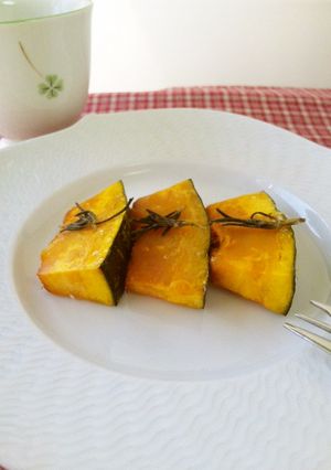 オーブンで☆かぼちゃのローズマリー風味-レシピのメイン写真