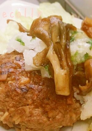 感激ふわふわ!きのこづくしのハンバーグ♪-レシピのメイン写真