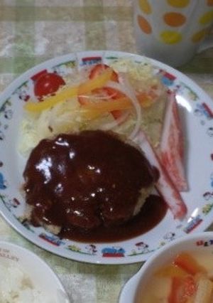 デミグラスソースのおからハンバーグ!-レシピのメイン写真
