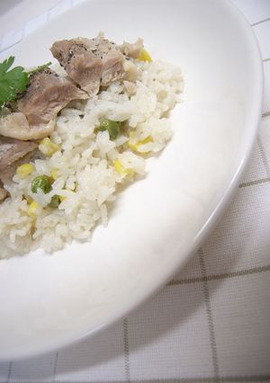 炊飯器ひとつで☆チキン＆ピラフ♪-レシピのメイン写真