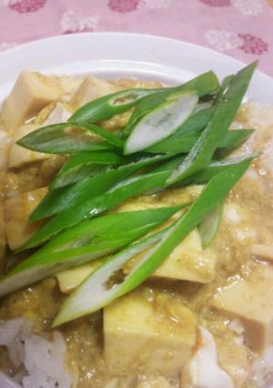 スパイシーに甘く！？豆腐のカレー卵とじ-レシピのメイン写真
