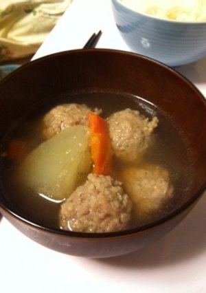 簡単❤︎ぽかぽか鶏団子スープ-レシピのメイン写真