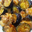 我が家の定番★鶏肉&なすの甘辛炒め