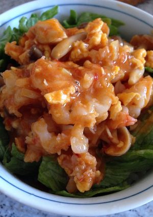 ☆あっという間にエビチリ丼☆-レシピのメイン写真
