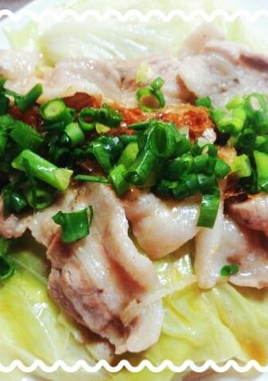レシピ本掲載☆豚肉とキャベツの重ね蒸し-レシピのメイン写真