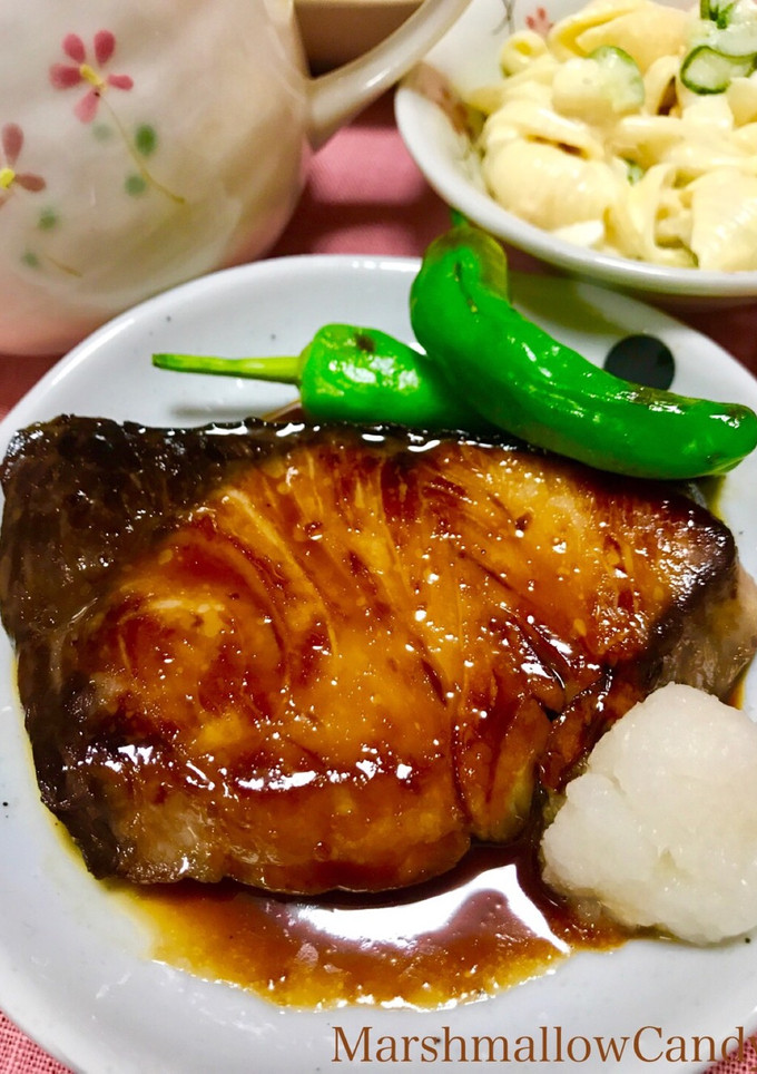 簡単！柚子胡椒のブリの照り焼き♡-レシピのメイン写真