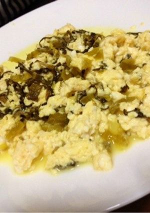 高菜と豆腐のスクランブルエッグ-レシピのメイン写真
