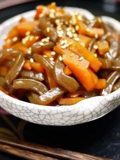 つきこんにゃくと人参の照り煮-レシピのメイン写真