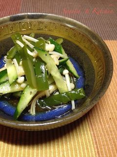 きゅうりと茎わかめの酢の物-レシピのメイン写真