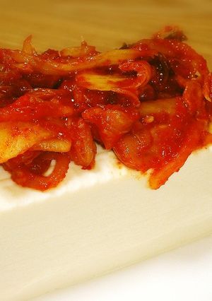 1分ソッコー超簡単おつまみ!キムチやっこ-レシピのメイン写真