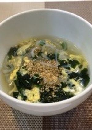 ダイエット中のお夜食しらたき中華スープ-レシピのメイン写真