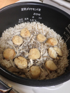 ホタテの貝柱で 炊き込みご飯-レシピのメイン写真