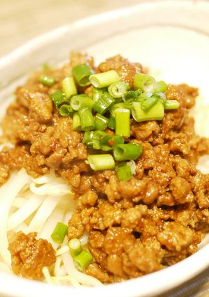 ビールが進む！やみつき肉味噌もやし！-レシピのメイン写真