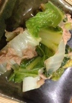 ツナ白菜のさっと煮-レシピのメイン写真