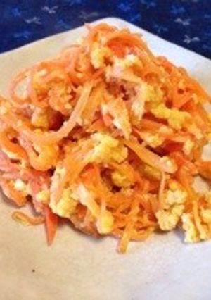 にんじんしりしり 味噌入り♪-レシピのメイン写真