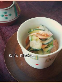 ズッキーニ&人参のシャキシャキサラダ-レシピのメイン写真