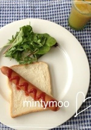 簡単☆食パンでホットドッグ☆朝食やランチ-レシピのメイン写真