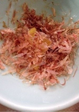 こんこ(沢庵)の鰹節まぶし お茶漬けの共-レシピのメイン写真