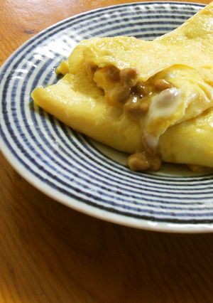 納豆オムレツ-レシピのメイン写真