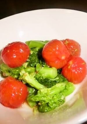 菜の花とミニトマトのお浸し-レシピのメイン写真