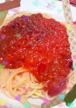 トマトだけパスタ-レシピのメイン写真