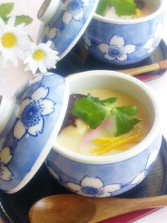 白だしで美味しい茶碗蒸し♪ひな祭りにも♪-レシピのメイン写真
