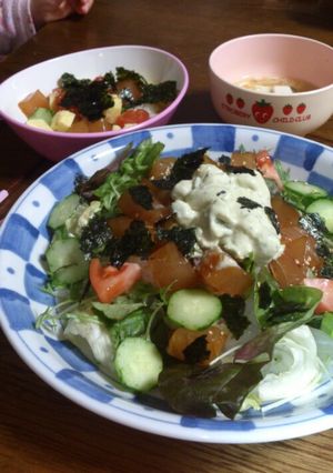 アボカドと漬けサラダどんぶり-レシピのメイン写真