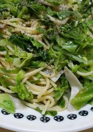 簡単♡春キャベツと茸のレモンチーズパスタ-レシピのメイン写真