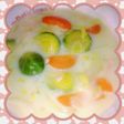 芽キャベツと白菜ミルクスープ♪胃腸風邪に