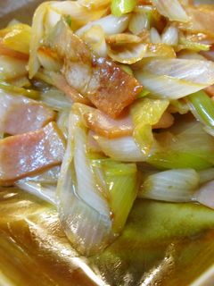 風邪予防に♫簡単白ネギベーコンバター醤油-レシピのメイン写真
