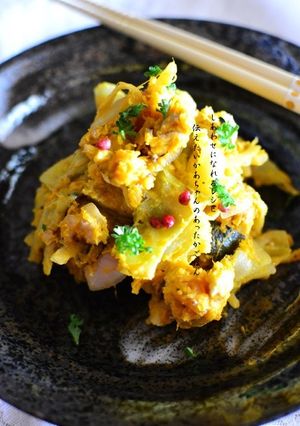 春キャベツ入りかぼちゃのサラダ-レシピのメイン写真
