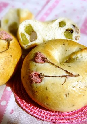 桜ベーグル♪-レシピのメイン写真