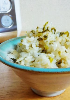蕪の葉×ホエー飯-レシピのメイン写真