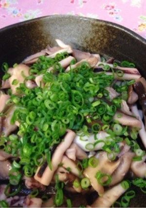 簡単☆一夜干しイカと椎茸のおかず-レシピのメイン写真