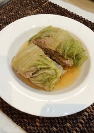 無水鍋・白菜味噌ミルフィーユ-レシピのメイン写真