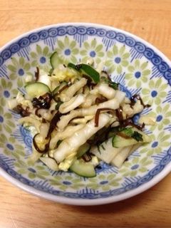紫蘇と塩昆布の浅漬け☆-レシピのメイン写真