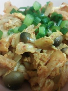しめじとキムチの卵とじ-レシピのメイン写真
