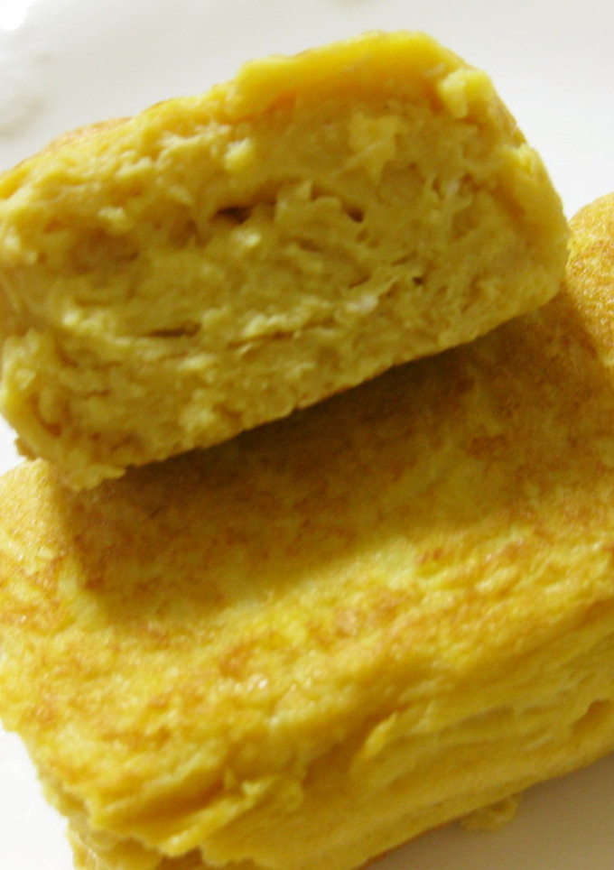 簡単に卵焼きの卵白をきる方法-レシピのメイン写真