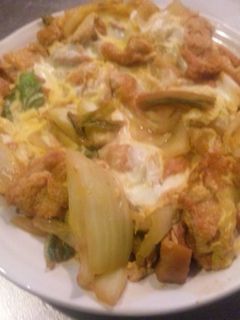 白菜とお揚げさんの甘辛キムチ煮◇玉子とじ-レシピのメイン写真