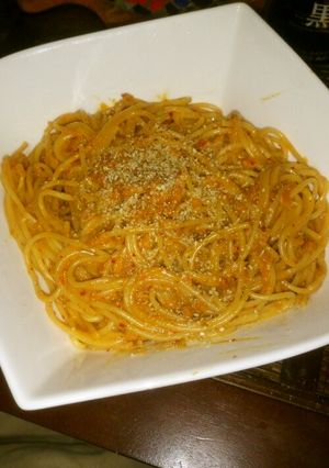 不思議に美味い。ツナキムチクリームパスタ-レシピのメイン写真