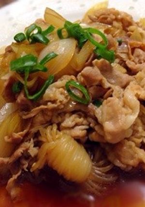 簡単♪豚バラ肉としらたきの炒め煮-レシピのメイン写真