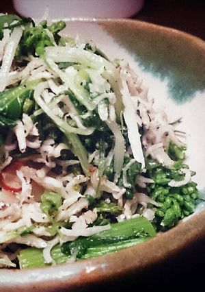 しらすと菜の花のガーリック醤油-レシピのメイン写真
