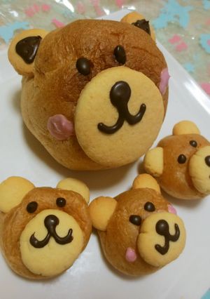 市販のシュークリームでくまさん♪-レシピのメイン写真