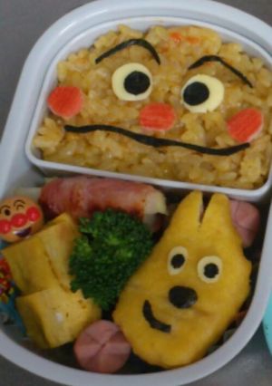 簡単キャラ弁！カレーパンマン☆-レシピのメイン写真