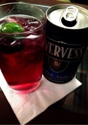 簡単爽やか飲み物、赤ワインのソーダー割り-レシピのメイン写真