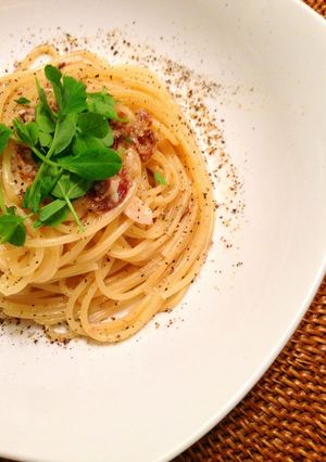 * 濃厚過ぎない塩辛クリームパスタ *-レシピのメイン写真