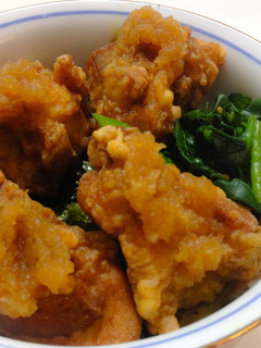 一緒にほおばると幸せ!きんぴら唐揚げ丼-レシピのメイン写真