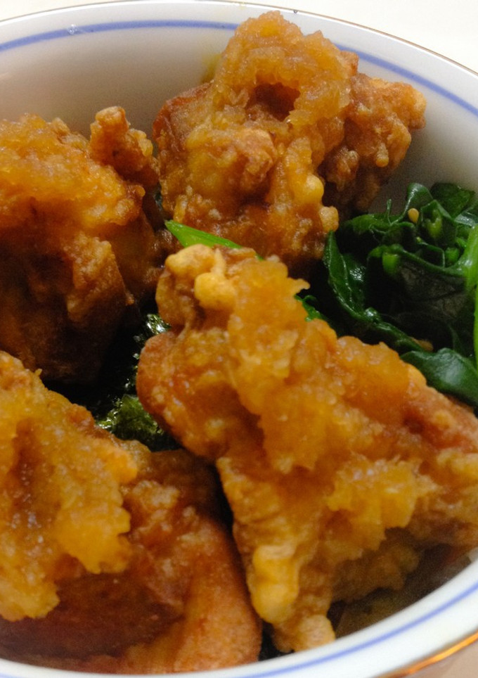 一緒にほおばると幸せ！きんぴら唐揚げ丼-レシピのメイン写真