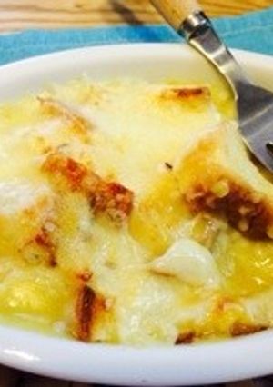 捨てないで☆余ったパン耳で簡単グラタン-レシピのメイン写真